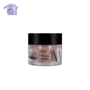 polvo acrilico masglo glitter oro rosa brillo elegante reflejos metalicos uñas acrilicas decoracion manicura en casa kit de belleza 7g