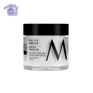 polvo acrilico masglo traslucido cristal transparente polvo constructor micropulverizado uñas acrilicas decoracion manicura en casa kit de belleza 23g