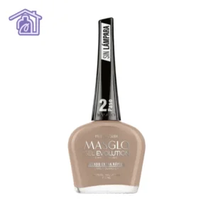 esmalte masglo primera dama color marron cremoso gel evolution efecto gel manicura sofisticada duradera sin lampara en casa 13.5ml
