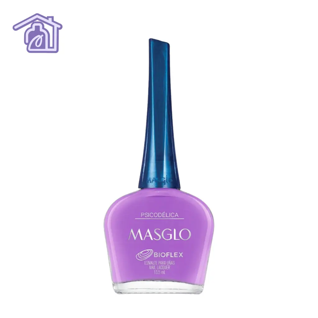 esmalte masglo psicodelica color morado cremoso tradicional brillo intenso manicura elegante duradera decoracion de uñas en casa 13.5ml