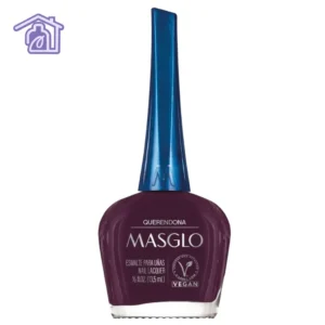 esmalte masglo querendona color violeta morado cremoso tradicional brillo intenso manicura elegante duradera decoracion de uñas en casa 13.5ml