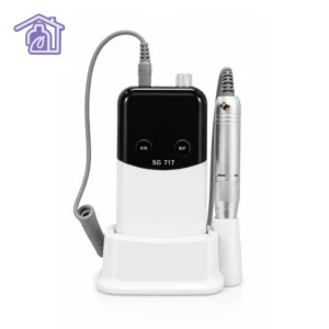 pulidor para unas profesional sg 717 45000 rpm belleza global portatil blanco con negro manicura pedicura