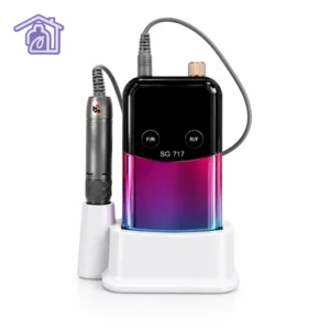 pulidor de unas profesional sg 717 45000 rpm belleza global portatil metalizado degradado azul rosa manicura pedicura
