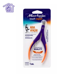 alicate de manicura profesional merheje touch super morado naranja mango de goma ergonomico suave acero inoxidable