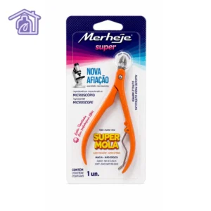 alicate de cuticulas profesional merheje super naranja efecto perlado con resorte de acero inoxidable para manicura limpia