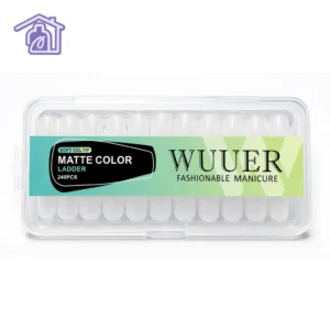 tips soft gel matte wuuer ladder caja de 240 unidades extensiones de unas opacas pre-limadas para manicura express