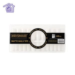 tips soft gel matte krismar sq caja de 240 unidades extensiones de unas opacas y flexibles con curvatura natural para manicura express