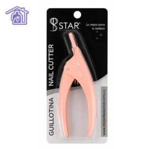 guillotina corta tips de plastico rosado star professional ref 1501 en empaque blister para manicura