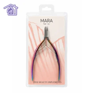 cortacuticula profesional marca mara de acabado multicolor tornado en empaque transparente
