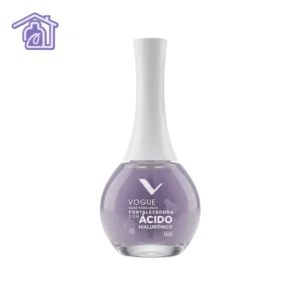 base para uñas fortalecedora con acido hialuronico marca vogue frasco esferico de 14ml
