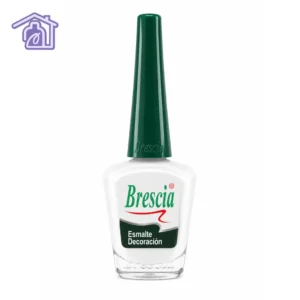 esmalte decoracion blanco tiza marca brescia de 12.5ml para arte de uñas y manicura francesa