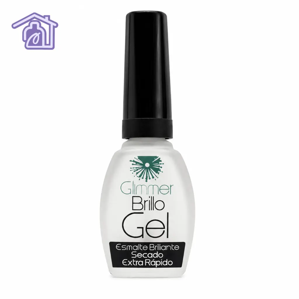 esmalte glimmer brillo gel secado extra rapido top coat profesional