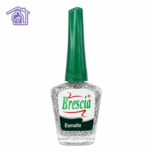 esmalte brescia escarchado negro plata glitter brillante manicura tradicional