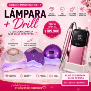 imagen de la promocion de lampara + drill
