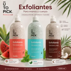 exfoliante para manos y cuerpo utopick professional 1000ml cuidado corporal y manicure