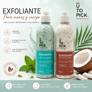 exfoliante para manos y cuerpo utopick professional 500ml cuidado corporal y manicure