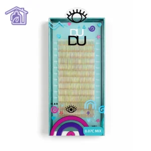 caja de extensiones de pestañas marca dudu curvatura c grosor 0 07 mm longitud mix
