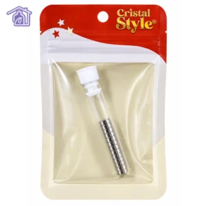 tubo de ensayo transparente con diez imanes de neodimio cilíndricos para efecto ojo de gato marca cristal style