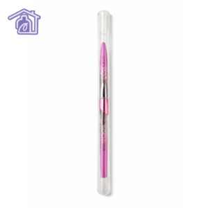 pincel liner de 5 milimetros marca diana nails color fucsia metalizado dentro de estuche tubular transparente