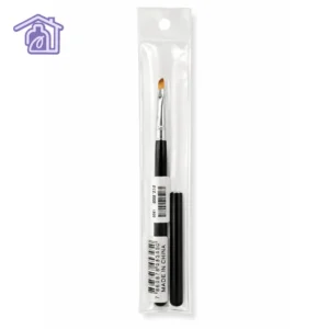 pincel poligel negro espatula colossal doble punta en empaque transparente con tapa protectora