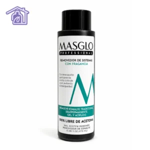frasco de remover de sistemas masglo professional con fragancia libre de acetona de 470 ml