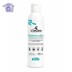 frasco blanco de removedor de esmalte y sistemas casam professional nails de 250 ml con aroma a sandía