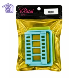 base porta puntas organizadora de silicona o plastico color menta marca cristal style para fresas de drill de unas