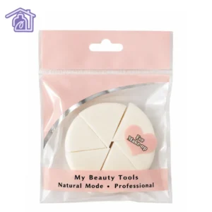paquete de pomos de esponja triangulares tipo queso color blanco para degradado ombre en unas