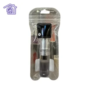 aplique liquido boreal para unas efecto aurora en frasco transparente con aplicador de esponja y empaque metalizado rosado