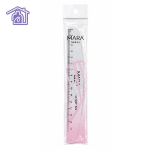 lima zebra 100 150 mara nail and art de color gris con regla impresa y empaque plastico transparente