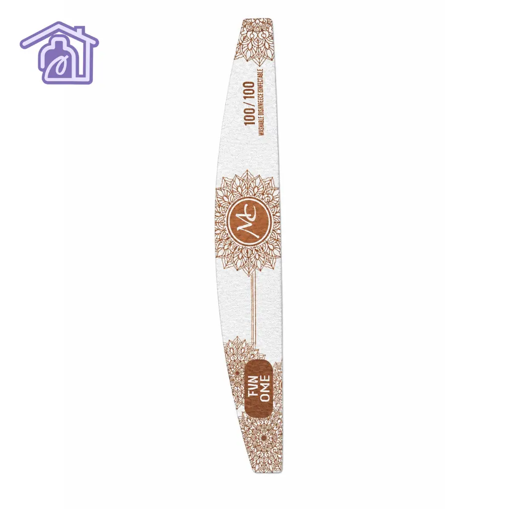 lima zebra 100 100 marca mc nails linea fun time de forma media luna con diseno de mandala