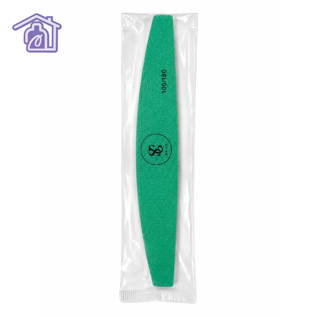 lima zebra 100 180 marca seko de forma media luna color verde en empaque individual