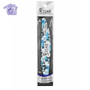 lima zebra 150 150 marca star professional de forma media luna con estampado de mariposas azules