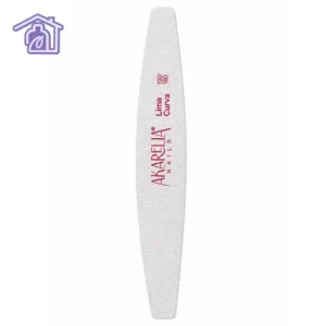 lima para uñas curva grano 100 180 de color gris marca akarelia nails