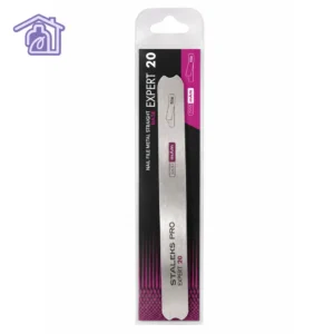base de acero inoxidable recta para repuestos de lima marca staleks pro expert 20