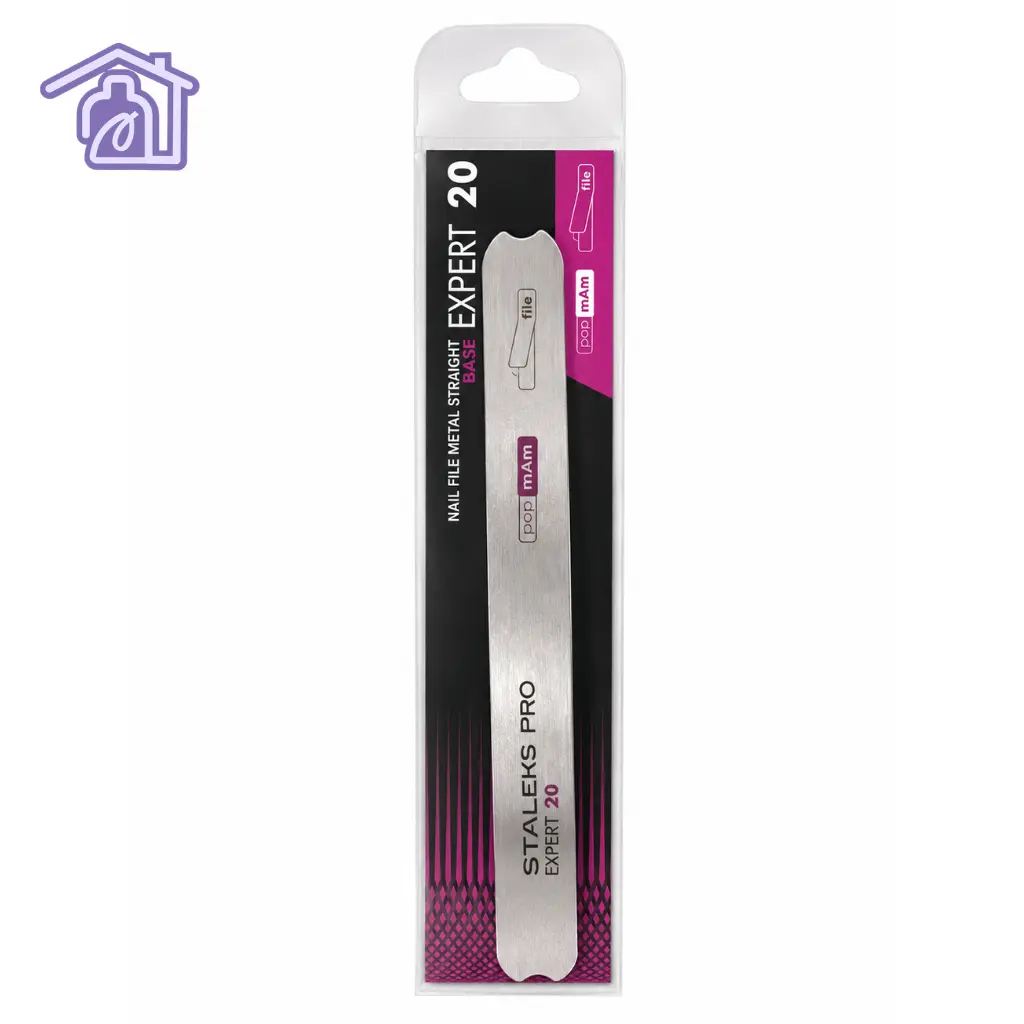 base de acero inoxidable recta para repuestos de lima marca staleks pro expert 20