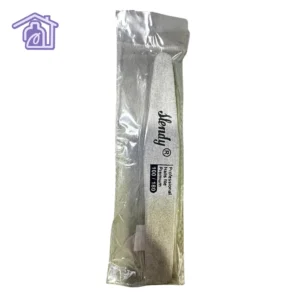lima para uñas grano 100 180 de forma rombo gris marca slendy en empaque individual