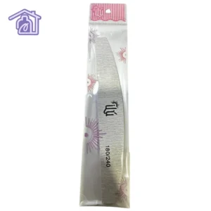 lima para uñas zebra grano 180 240 de forma media luna marca ilu en empaque individual