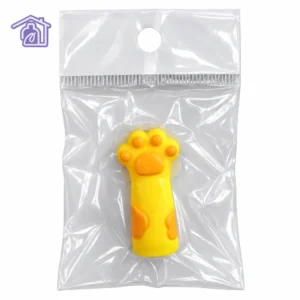 protectores cortacuticula capuchon de silicona diseno huellita de gato para alicate
