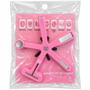 iman para uñas 6 usos diseño flor rosa para efecto ojo de gato cat eye