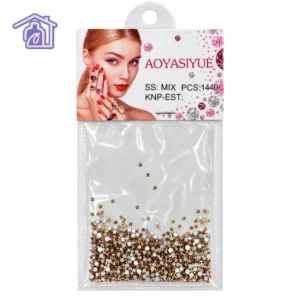 piedras gemas de cristal para unas doradas ambar tamanos variados aoyasiyue 1440 piezas
