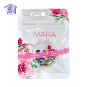 decoracion 3d para unas mariposas de cristal multicolor efecto ab mara nail art