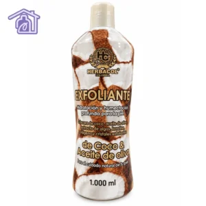 exfoliante de coco y aceite de oliva herbacol 1000 ml hidratacion y humectacion profunda