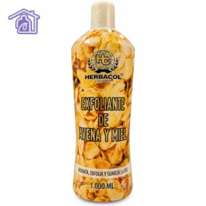 exfoliante de avena y miel herbacol 1000 ml hidrata exfolia y suaviza la piel