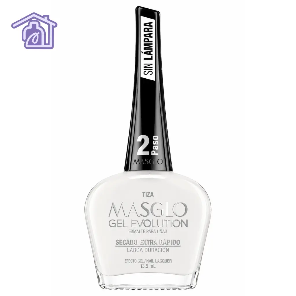 tiza esmalte gel evolution efecto gel masglo 13,5 ml cremoso gama blanco