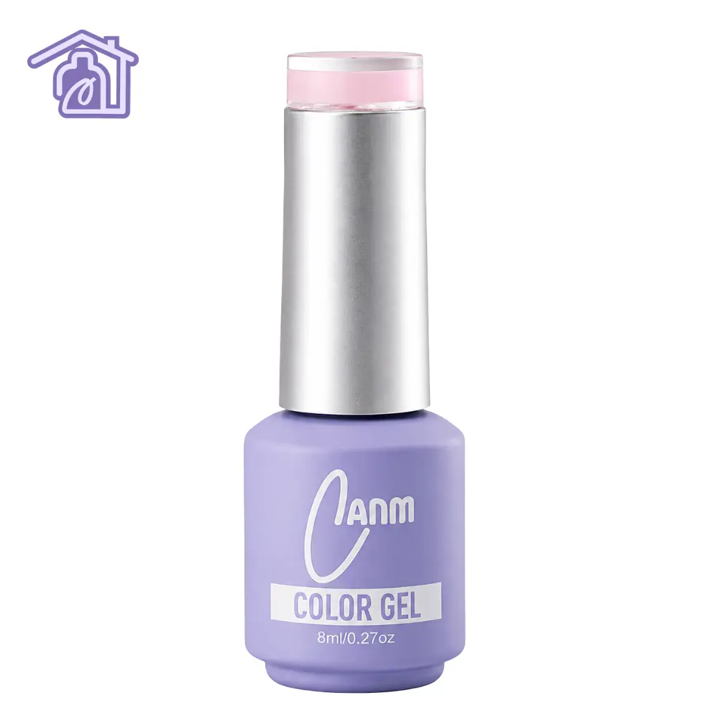color gel rosa terciopelo 8 ml canm esmalte semipermanente