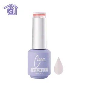 color gel nieve rosa 8 ml canm esmalte semiautopermanente para uñas