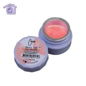 gloss gel chica brillante 5 ml canm gel solido traslucido con shimmer para uñas