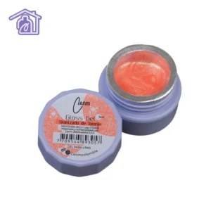 gloss gel granizado de toronja 5 ml canm gel solido traslucido con shimmer para uñas
