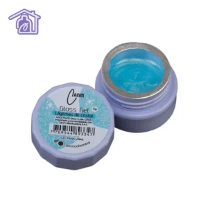 gloss gel lagrimas de cristal 5 g canm gel solido traslucido con shimmer para uñas
